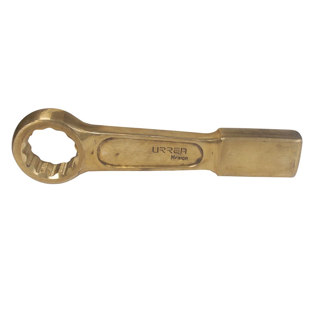 Llave de golpe plana de bronce-aluminio antichispa métrica, 12 puntas, 85 mm Urrea