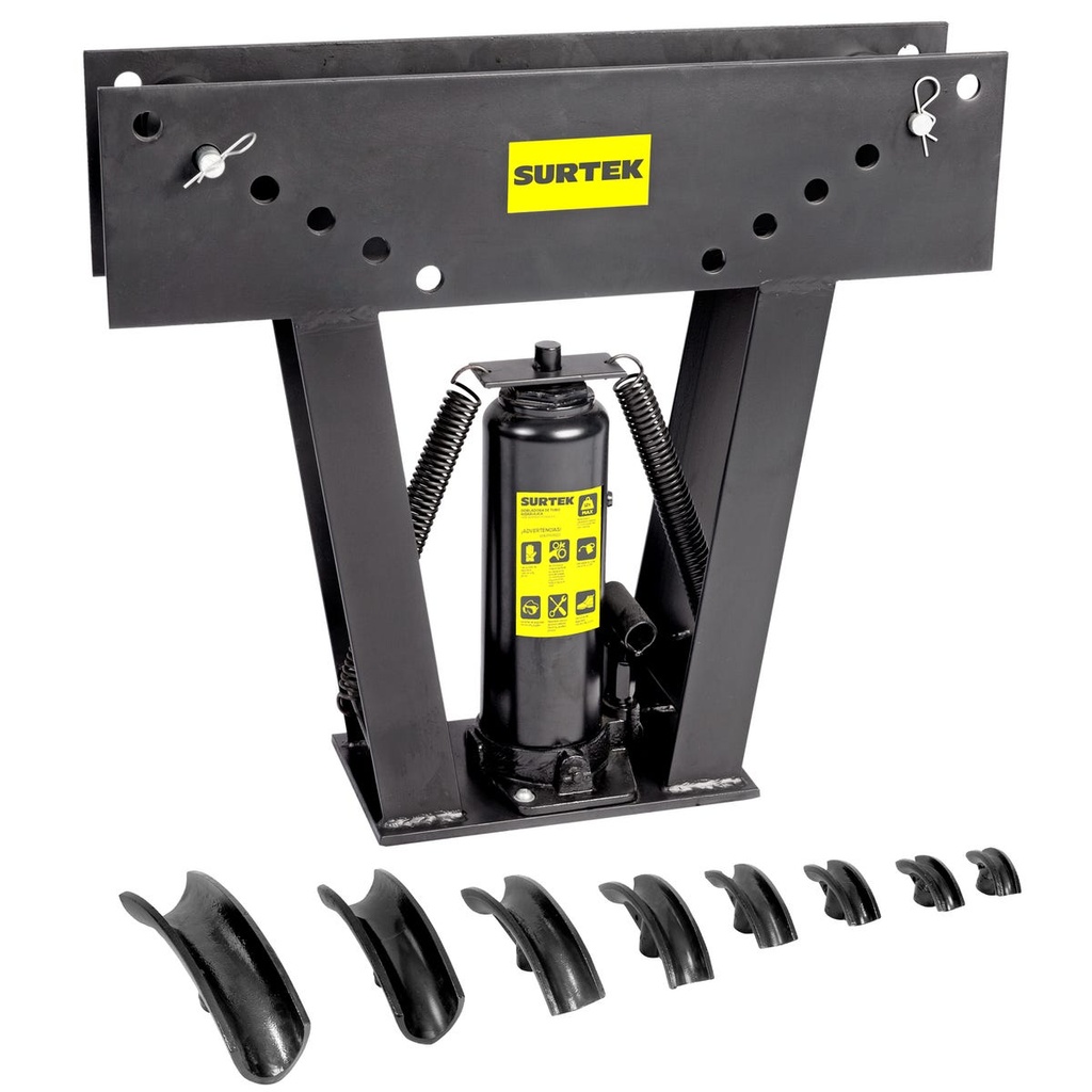 Dobladora hidráulica para tubo de 1/2" a 3", 16 ton Surtek