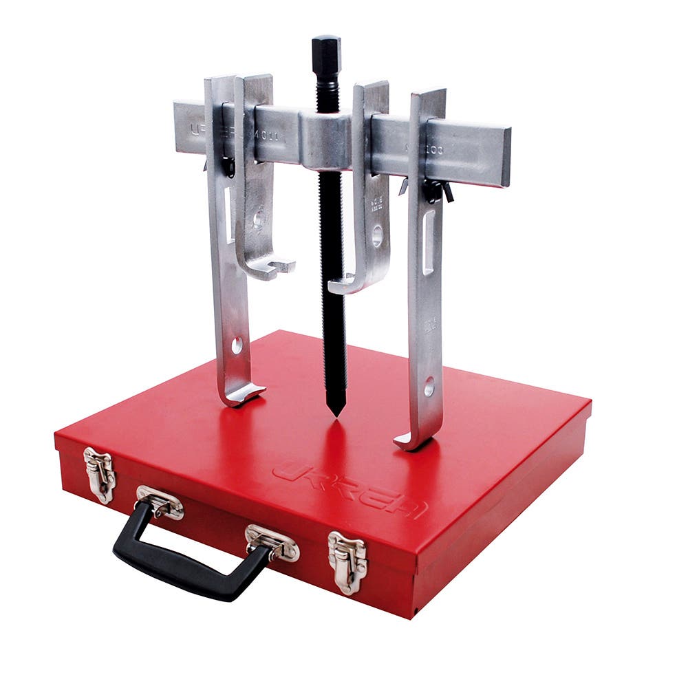 Extractor quijada recta tipo "A" 10 ton, 9 piezas en caja metálica Urrea