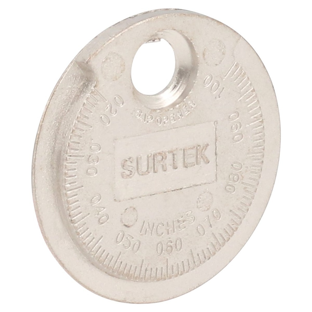 Calibrador tipo rampa para bujía 0.020" a 0.10" Surtek