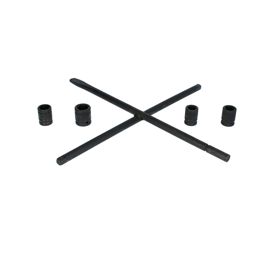 Juego de llave de cruz multifuncional con dados combinados fosfatizados, 5 piezas Urrea