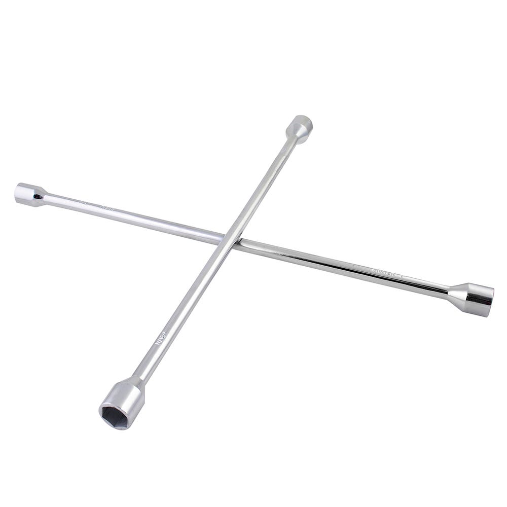 Llave de cruz cromada para minibús y camioneta doble rodado 7/8" a 1,"26" Surtek