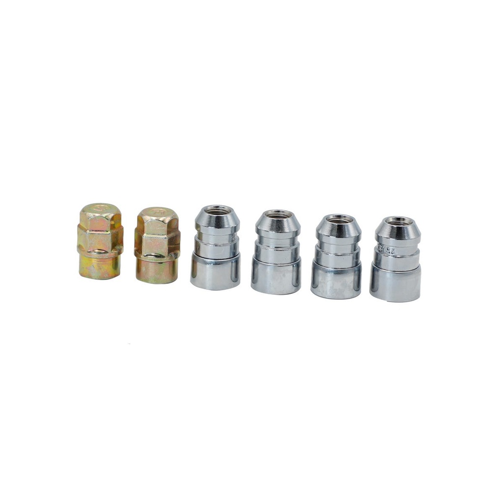 Juego de tuercas de seguridad para rin, 6 piezas, 14mm x 2" Surtek