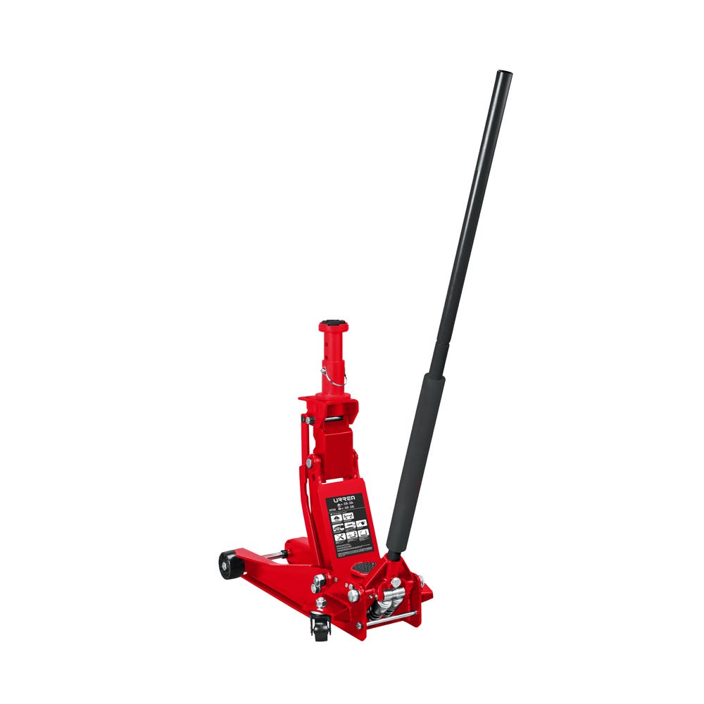 Gato hidráulico de patín compacto, altura máxima 9.8 cm, 3 ton Urrea