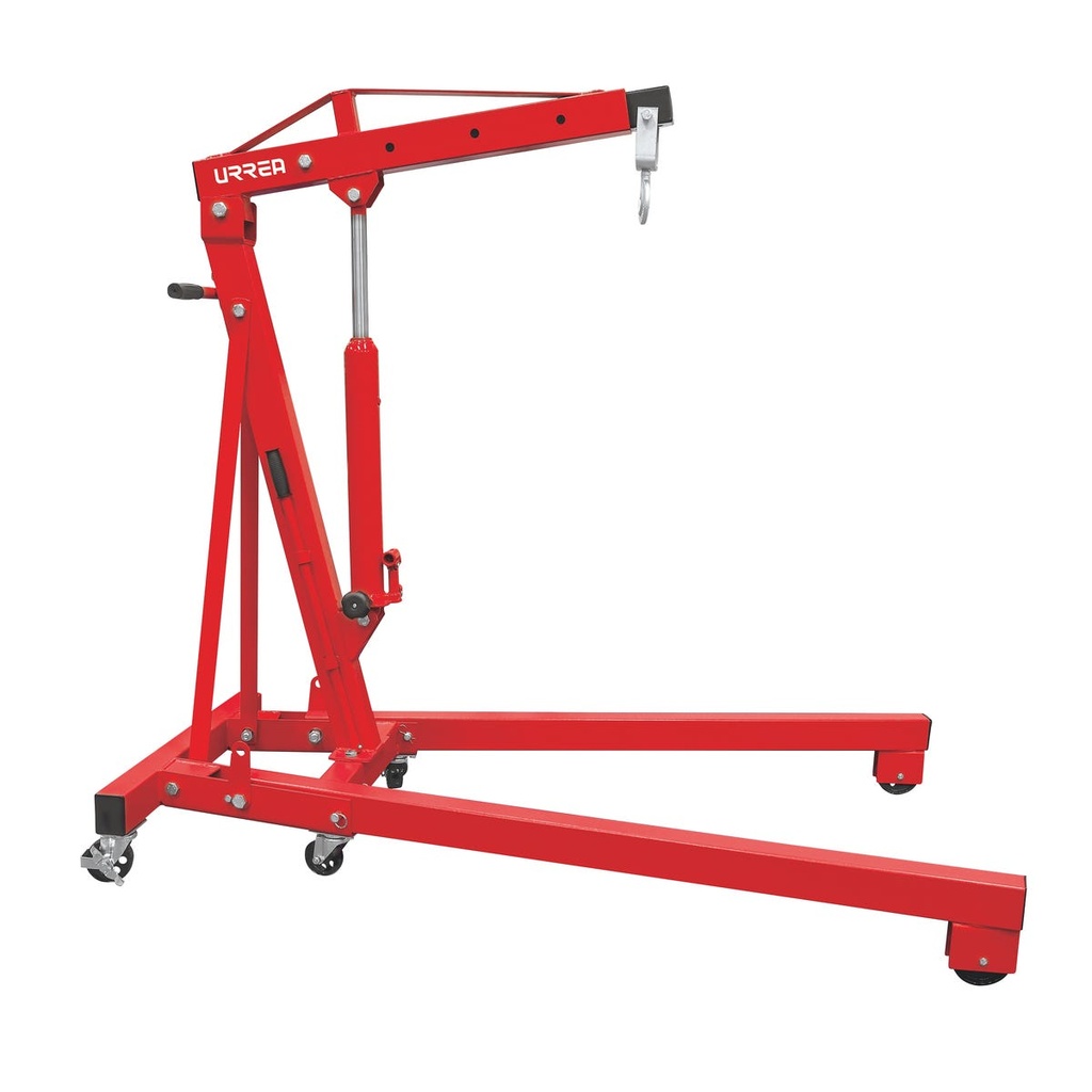 Pluma hidráulica plegable con patas V, 2 ton Urrea