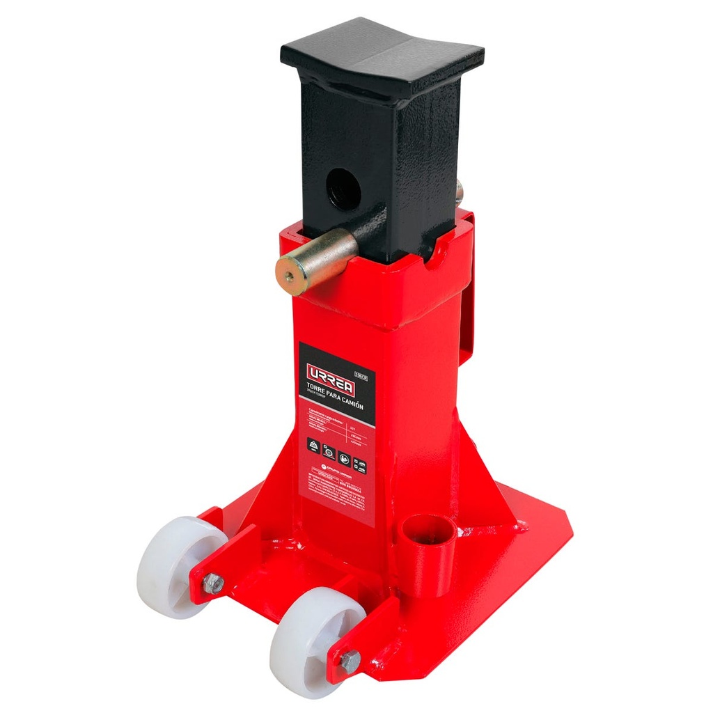 Torres para tráiler de hierro fundido 22 ton con ruedas, 2 piezas Urrea