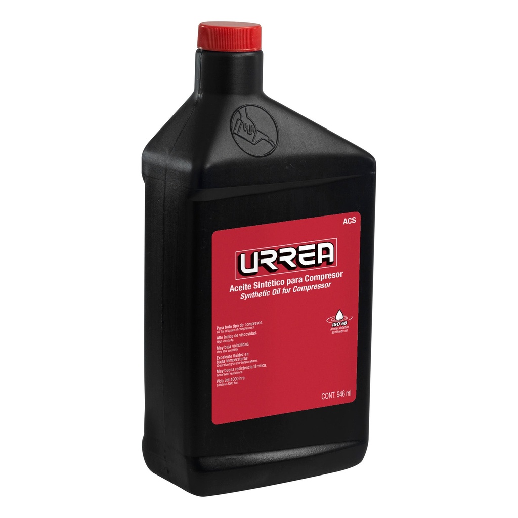 Aceite sintético para compresor, 946 ml Urrea