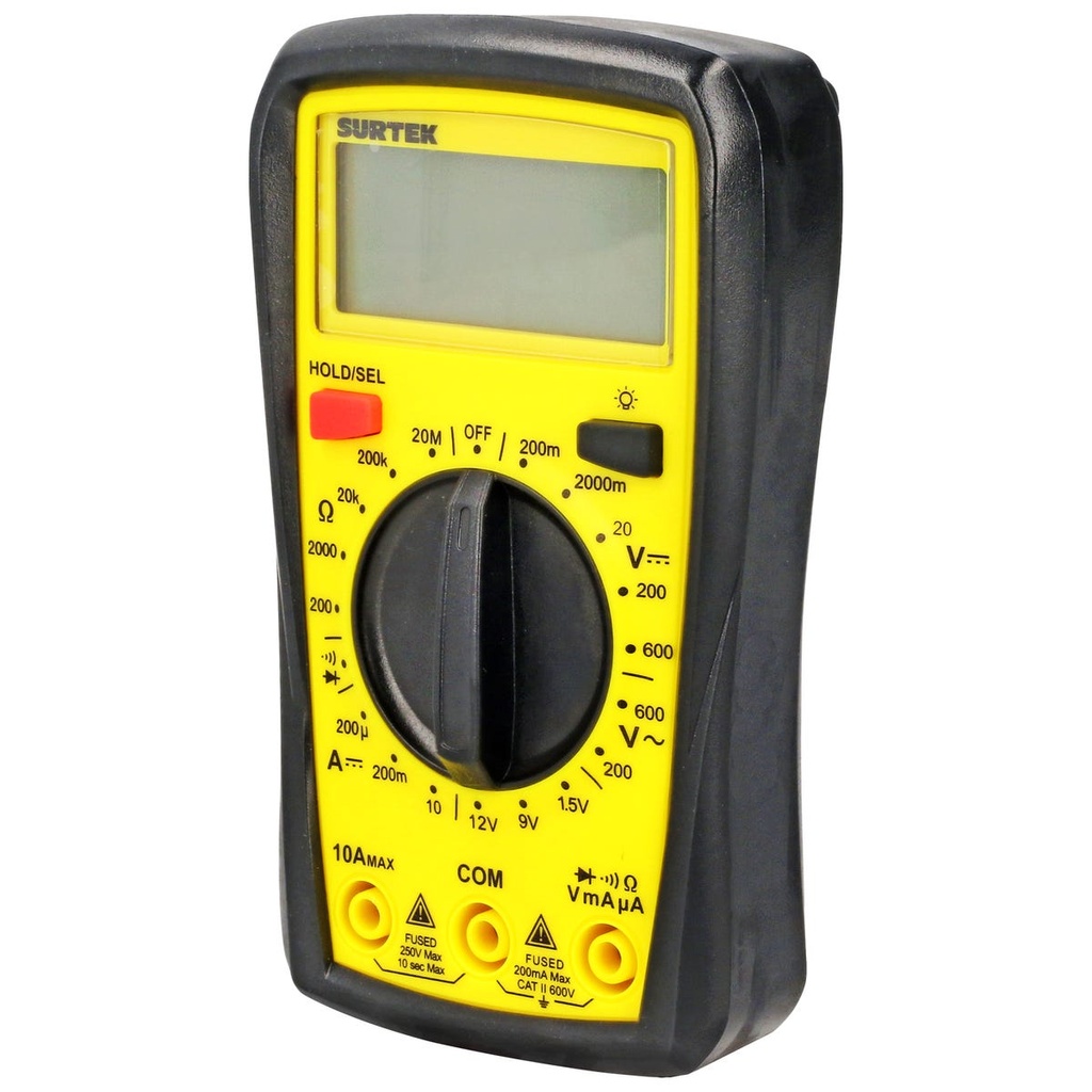 Multímetro digital compacto Surtek
