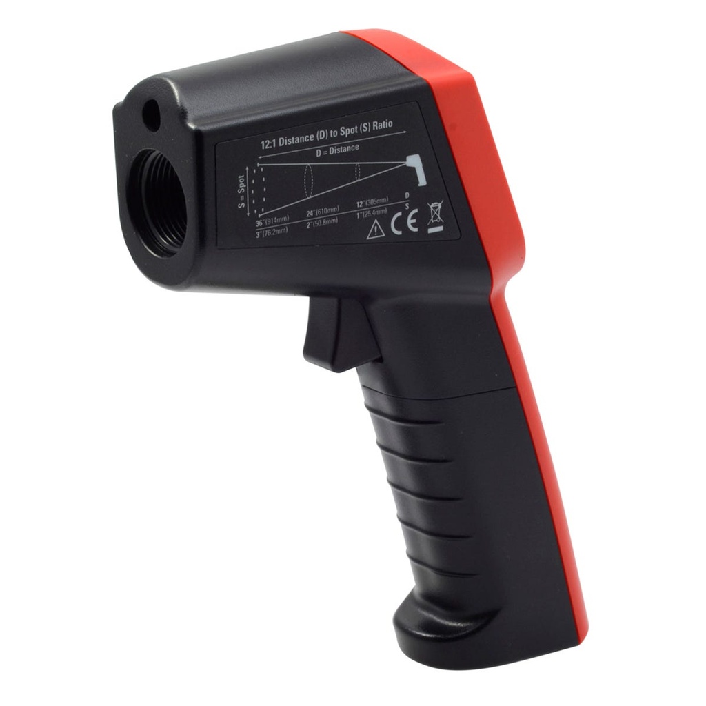 Termómetro infrarrojo con pantalla LCD -60°C a 550°C Urrea