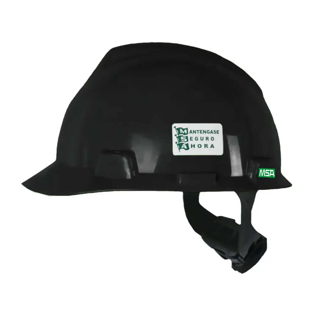 [cascneg] Casco Negro Tipo Cachucha Msa Suspensión Fas-Trac