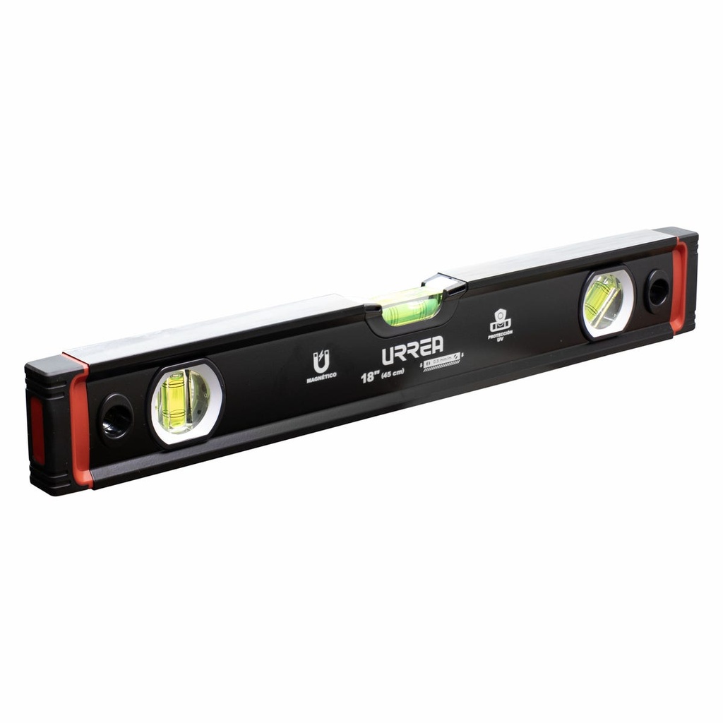 Nivel anti-impacto magnético de aluminio 18" Urrea