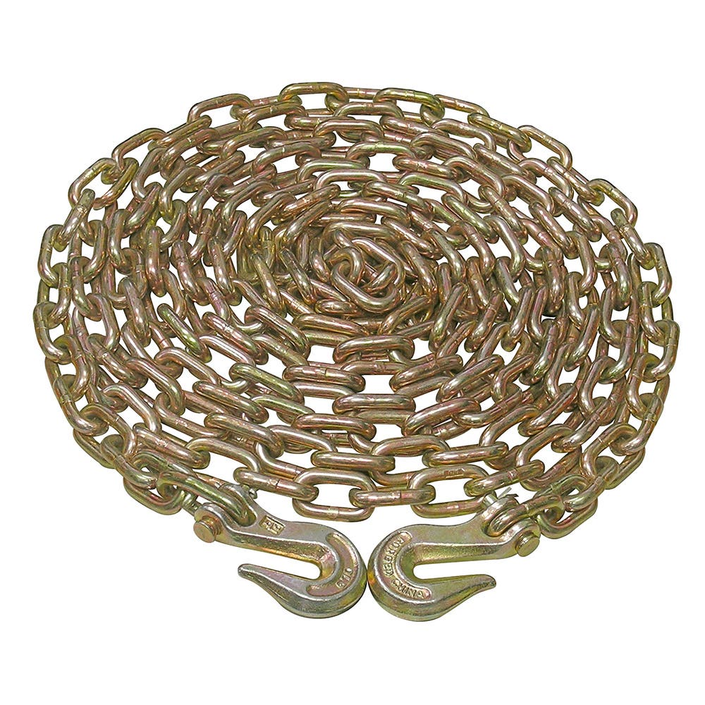 Cadena grado 70 con gancho 3/8", 7.6m Surtek