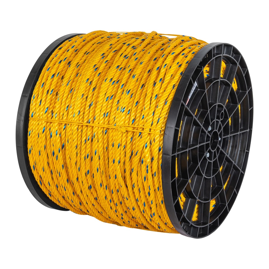 Metro De Cuerda Amarilla De Polipropileno 10Mm Carrete 440 (Precio P/Metro)
