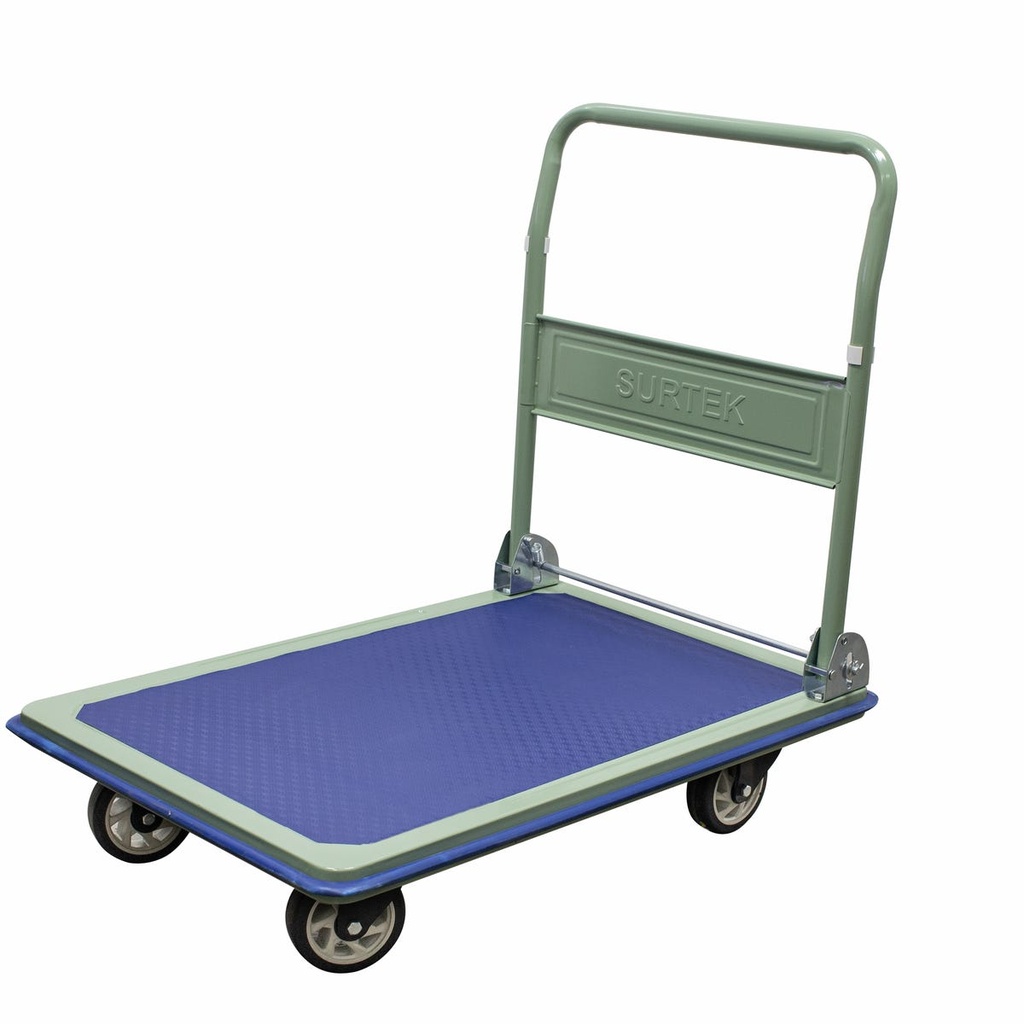Carro plataforma con maneral retráctil 91.6 cm x 61.6 cm 5", 300 kg Surtek