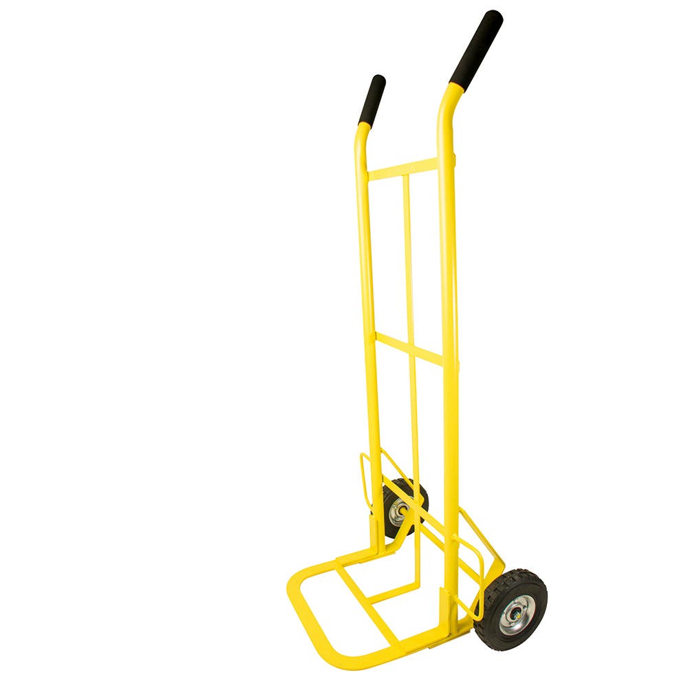 Diablo bodeguero con llanta sólida 8" color amarillo, capacidad 200 kg Surtek