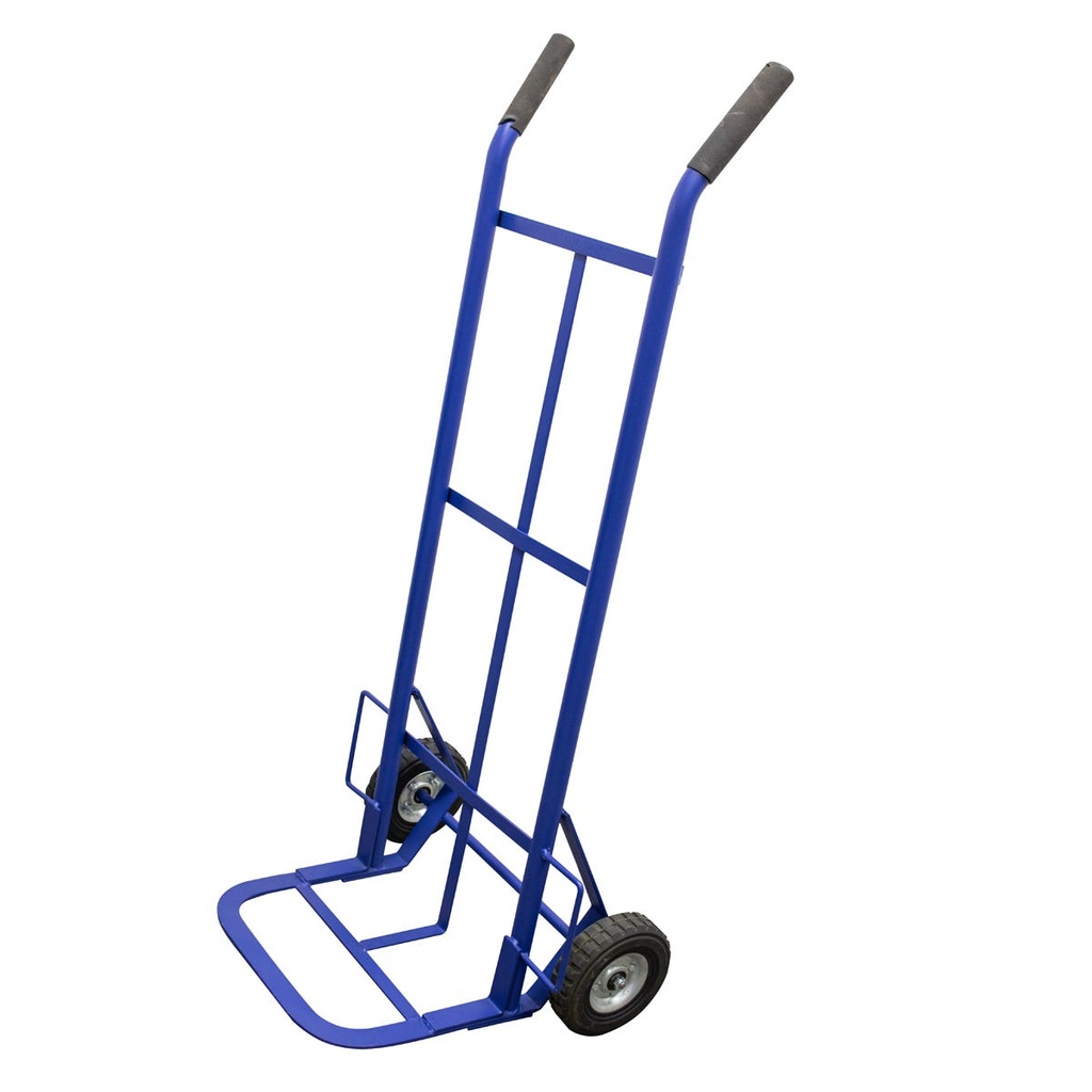 Diablo bodeguero con llanta sólida 8" color azul, capacidad 400 kg Surtek