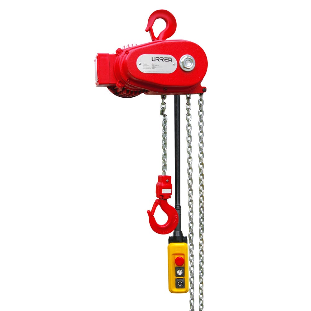 Polipasto eléctrico de cadena 3 m, 1 ramal, 0.5 ton Urrea