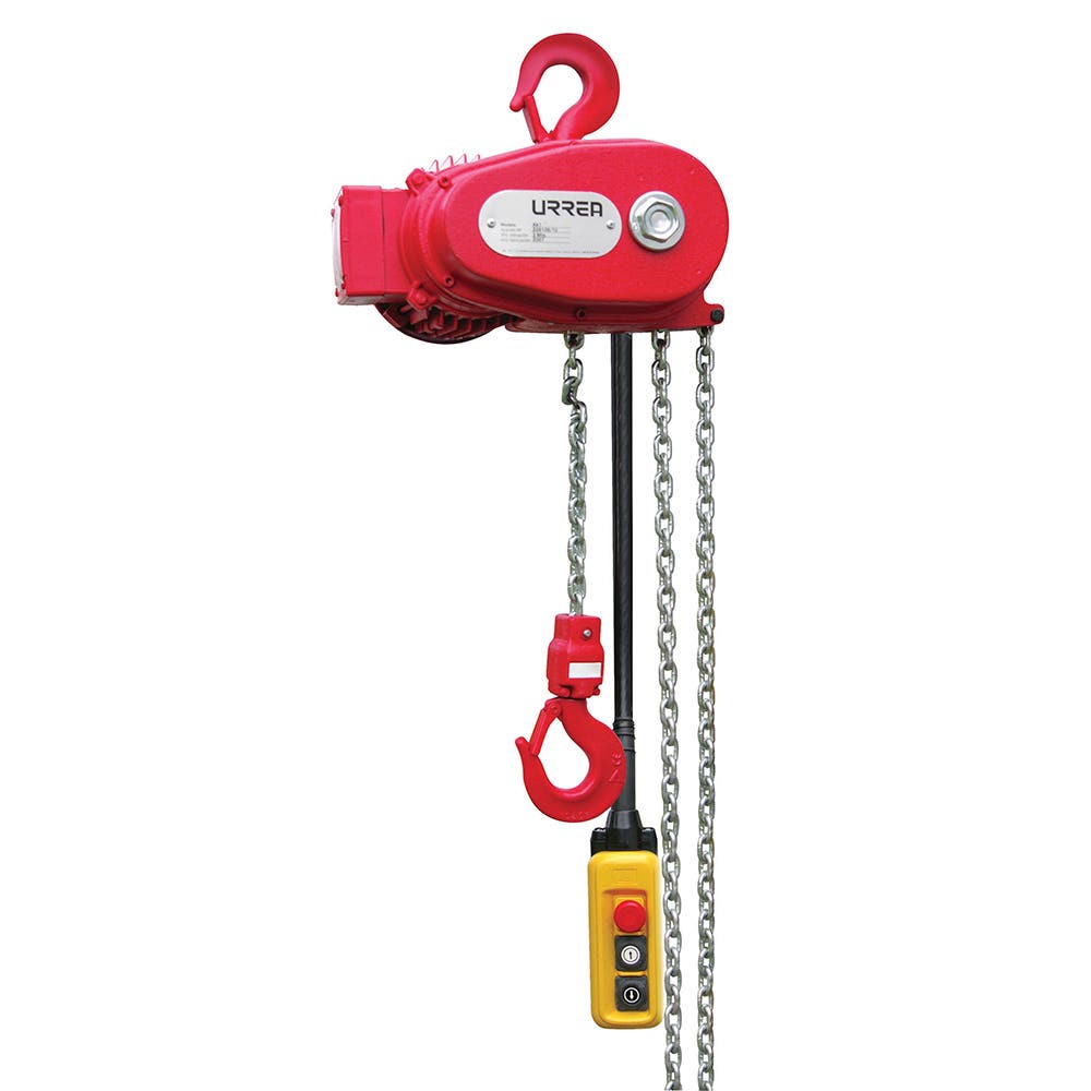 Polipasto eléctrico de cadena 3 m, 1 ramal, 1 ton Urrea
