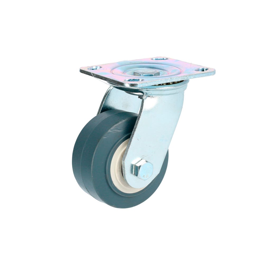 Rodaja de TPR gris giratoria 8" Surtek