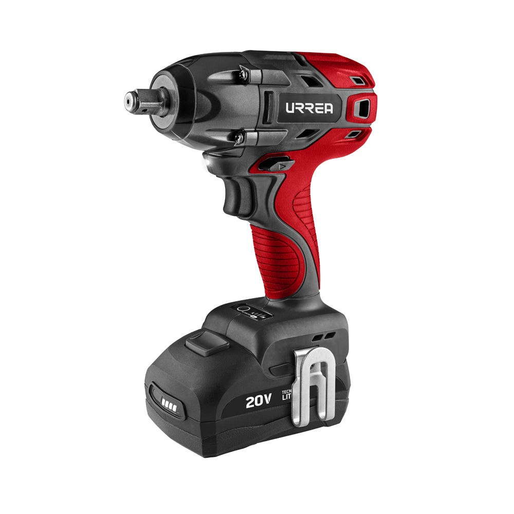 Pistola de impacto 1/2" a batería Litio-ion 20 V, 170 Nm Urrea
