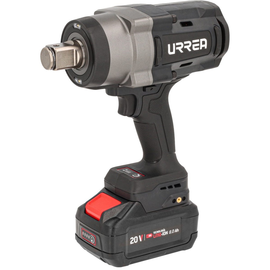 Pistola de impacto 1" a batería Litio-ion 20 V, 1900 Nm Urrea