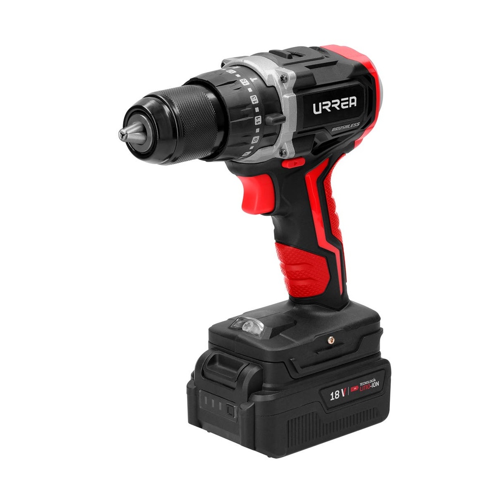 Rotomartillo de impacto 1/2" a batería Litio-ion 18 V, 50 Nm Urrea