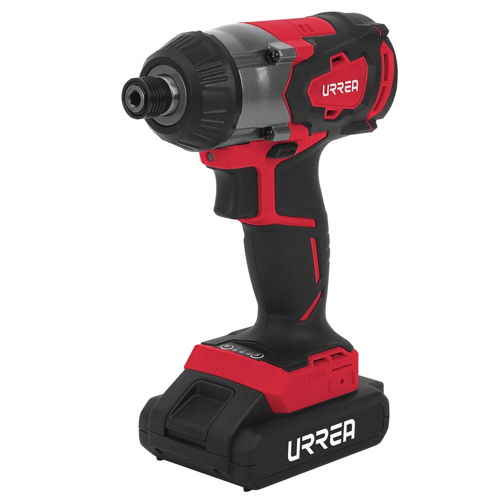 Atornillador de impacto 1/4" a batería Litio-ion 20 V, 280 Nm Urrea