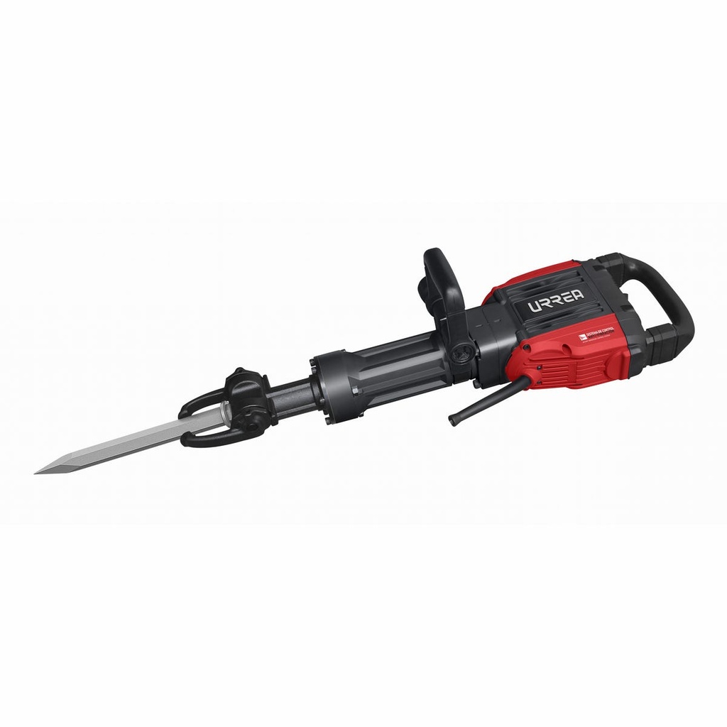Martillo demoledor con control anti-vibración, zanco hexagonal 1600W, 120V, 55J, 1450 IPM Urrea