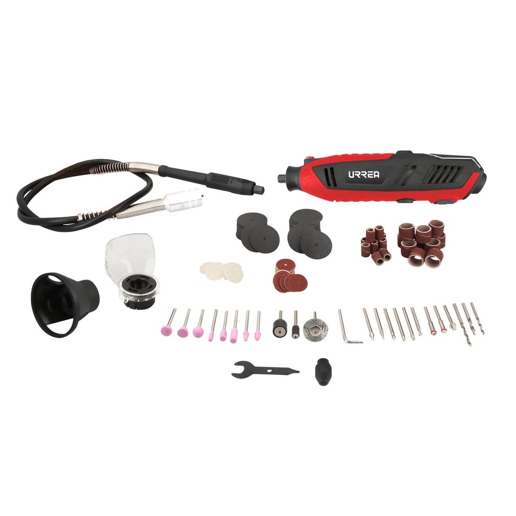 Juego de moto tool eléctrico 1/8" 200 W, 120 V, 175 piezas Urrea