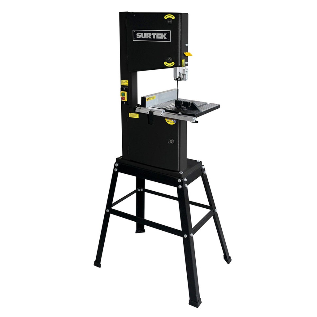 Sierra de banda 10", 1/2 HP, 370 W, 120 V, 1700 RPM Surtek