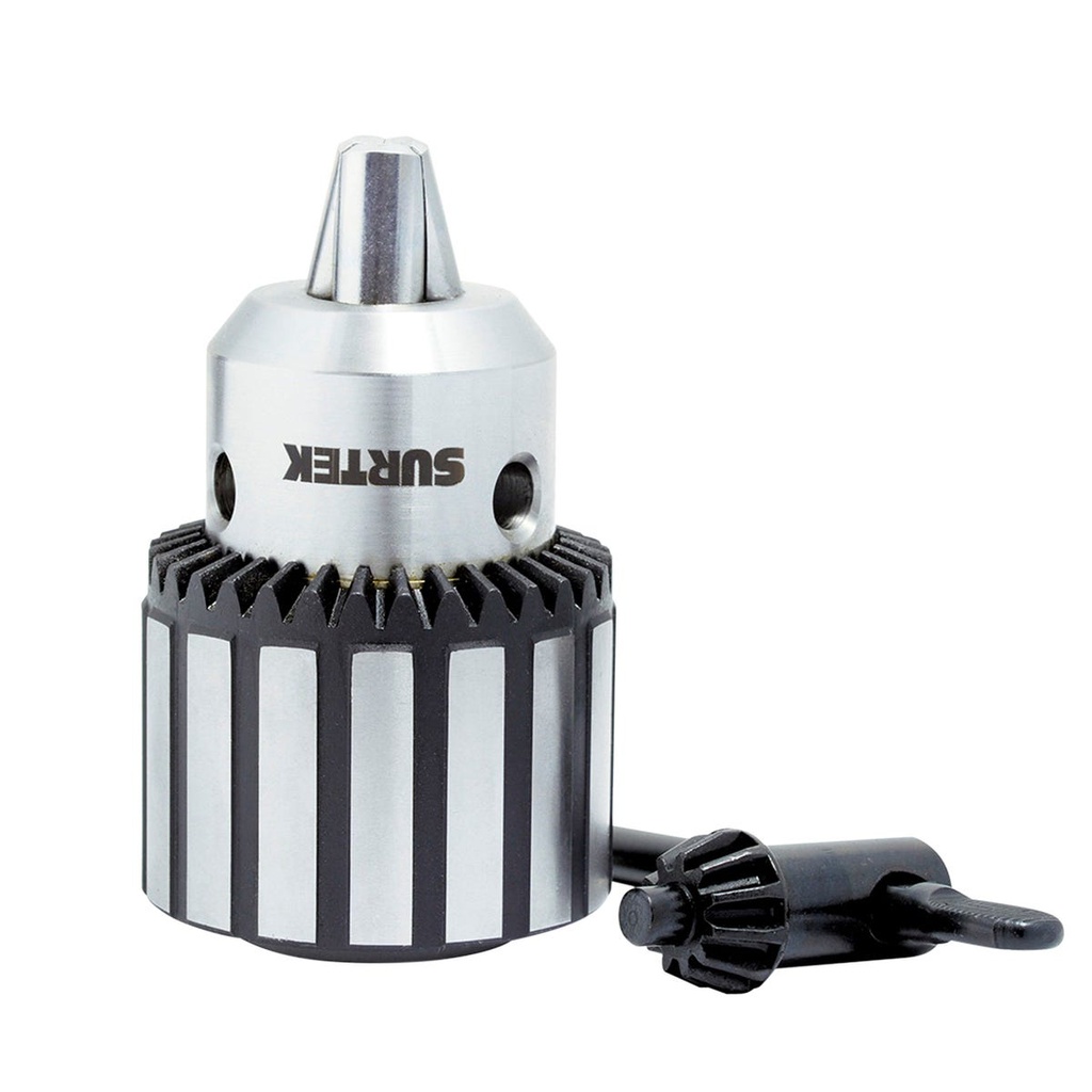 Broquero con llave para taladros estacionarios 5/8", rosca B16 Surtek