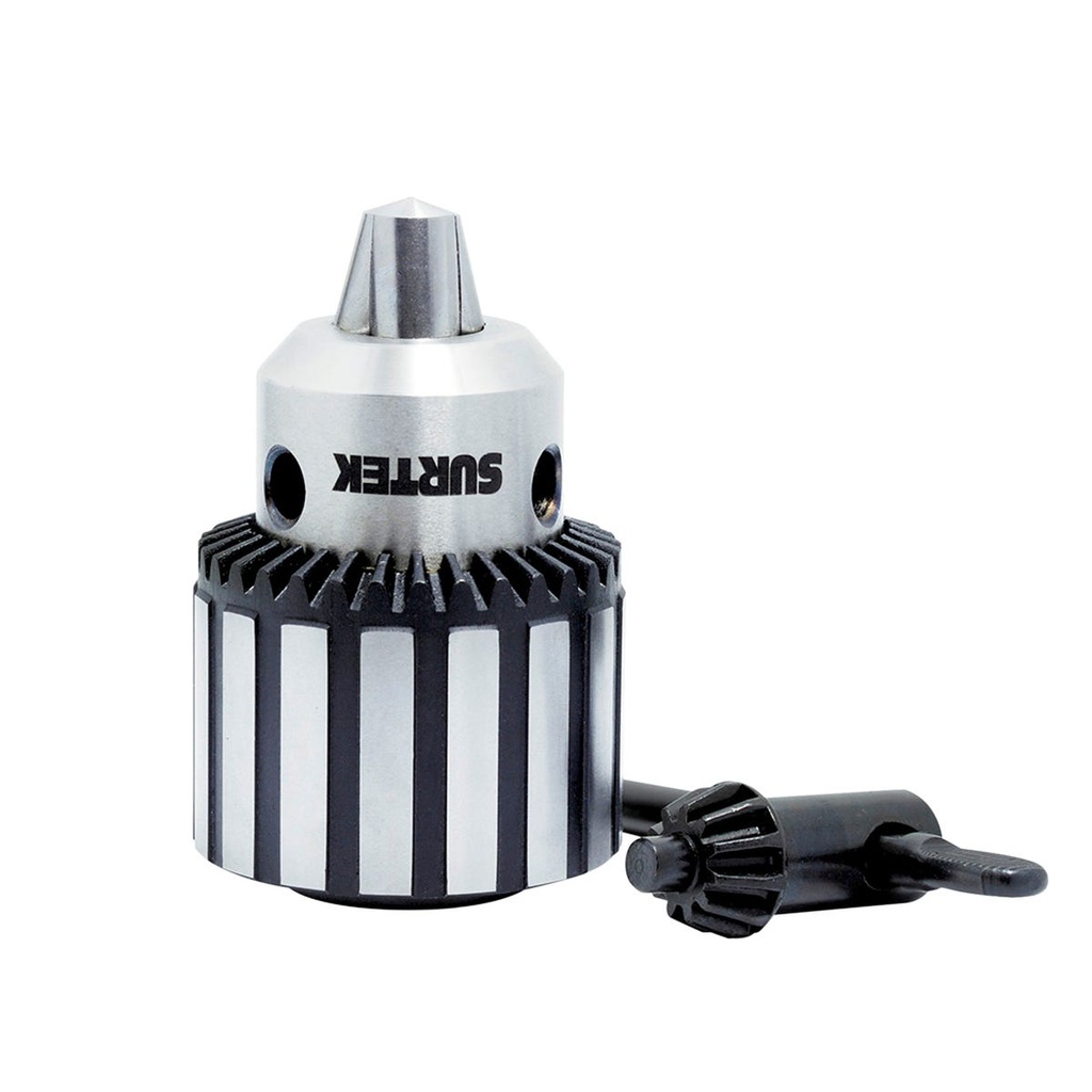 Broquero con llave para taladros estacionarios 1/2", rosca B16 Surtek