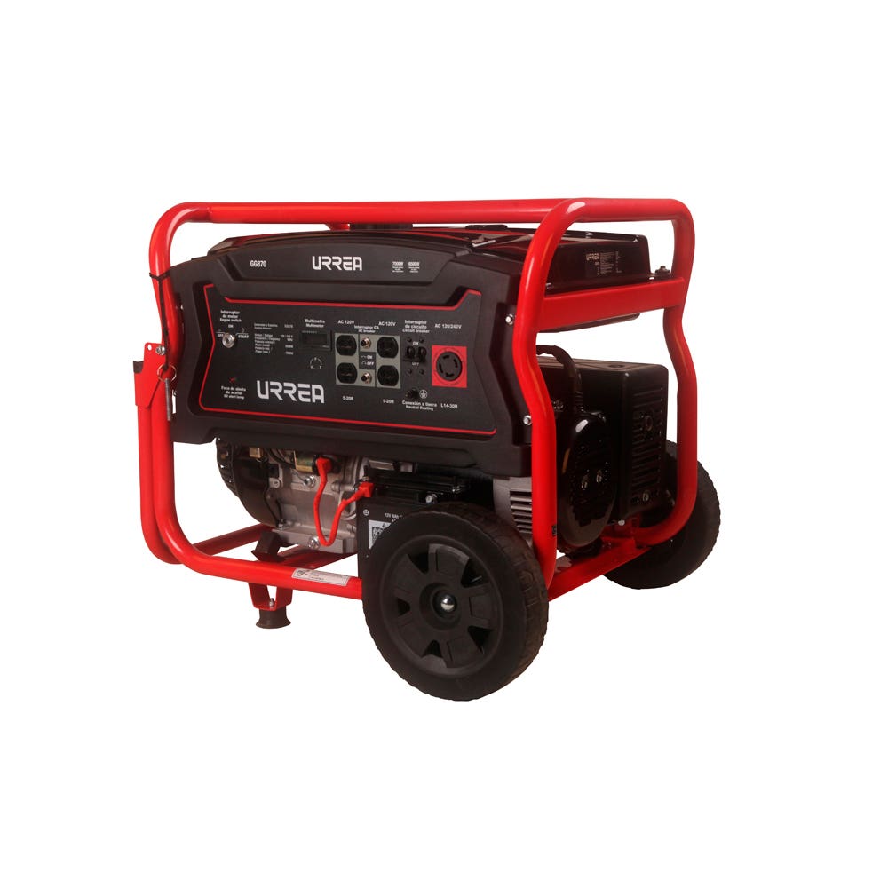 Generador a gasolina 7000 W, 420 cc, voltaje de salida 120-240 V Urrea