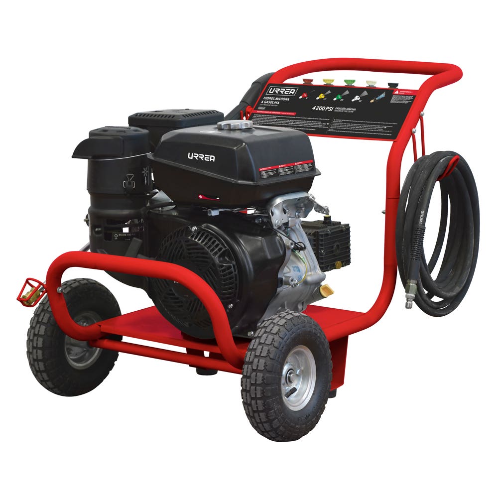 Hidrolavadora a gasolina 14 HP, 4200 PSI, 12.1 Lt por minuto Urrea