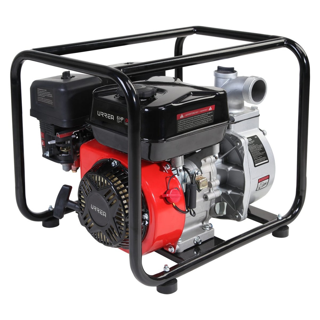 Motobomba a gasolina  con diámetro de succión y descarga de 3 x 3", 6 HP Urrea