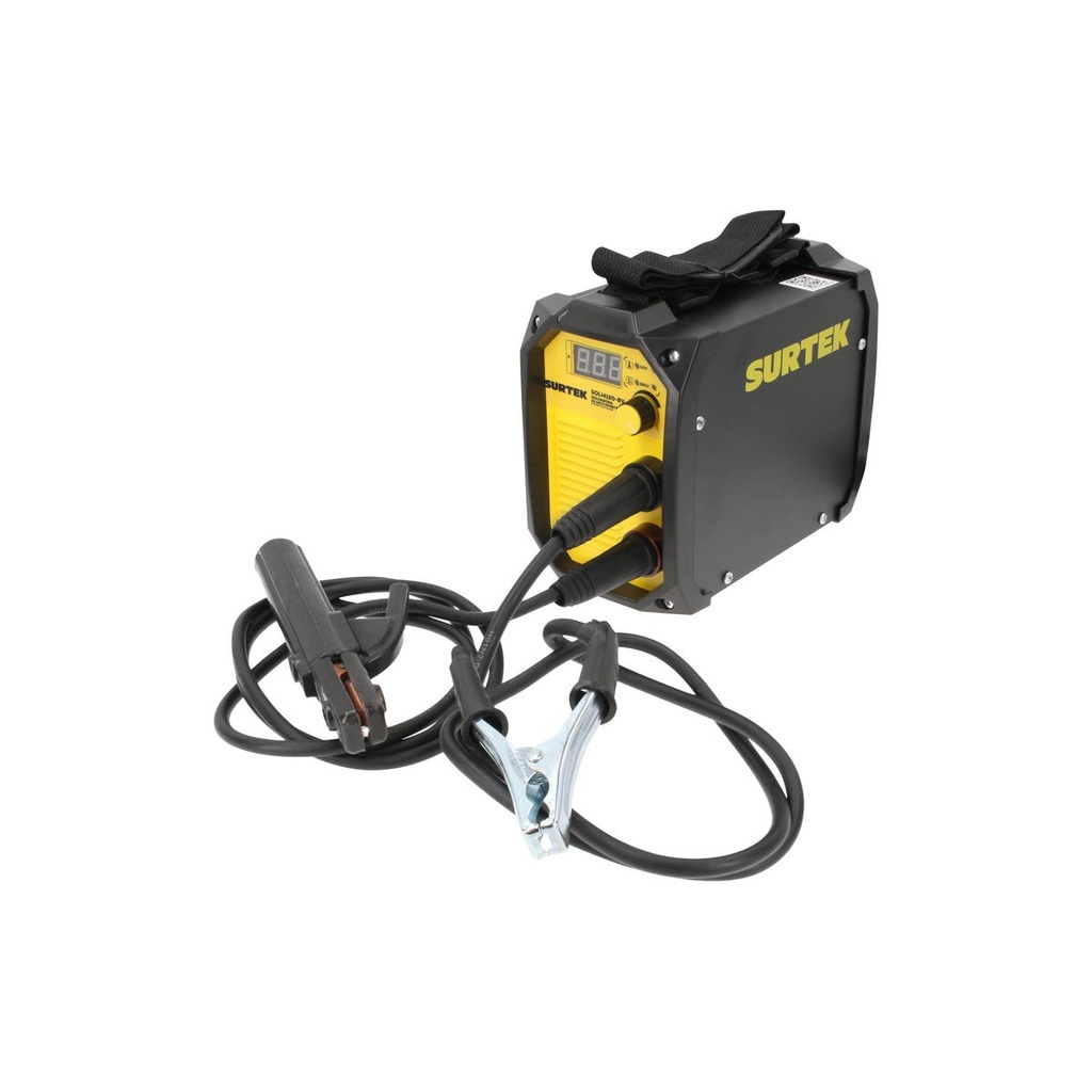 Soldadora inverter para electrodos de 1 fase bi voltaje 110 - 220 V, 120 A Surtek
