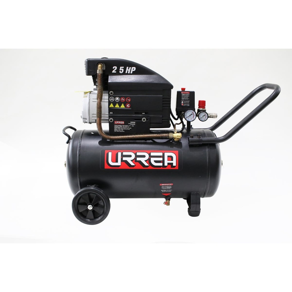 Compresor de aire eléctrico lubricado 50L, 2.5HP, 120V Urrea