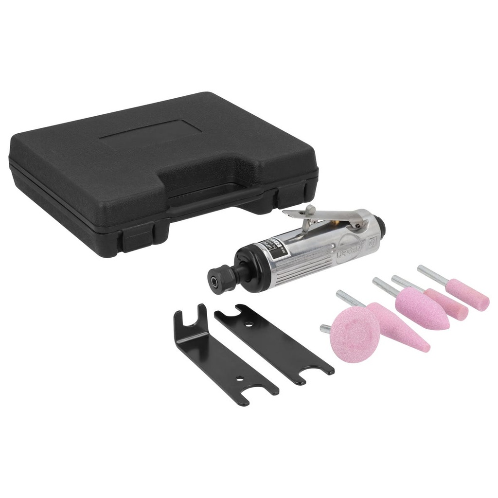 Juego de moto-tool neumático recto con accesorios, 7 piezas Urrea