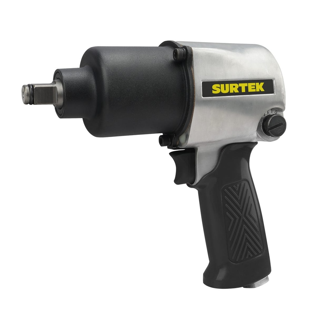 Pistola de impacto neumática cuadro de 1/2" 500 Ft-lb sistema twin hammer Surtek