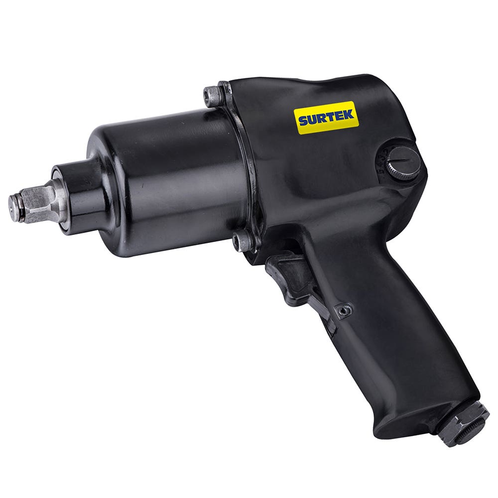 Pistola de impacto neumática cuadro de 1/2" 360 Ft-lb sistema twin hammer Surtek