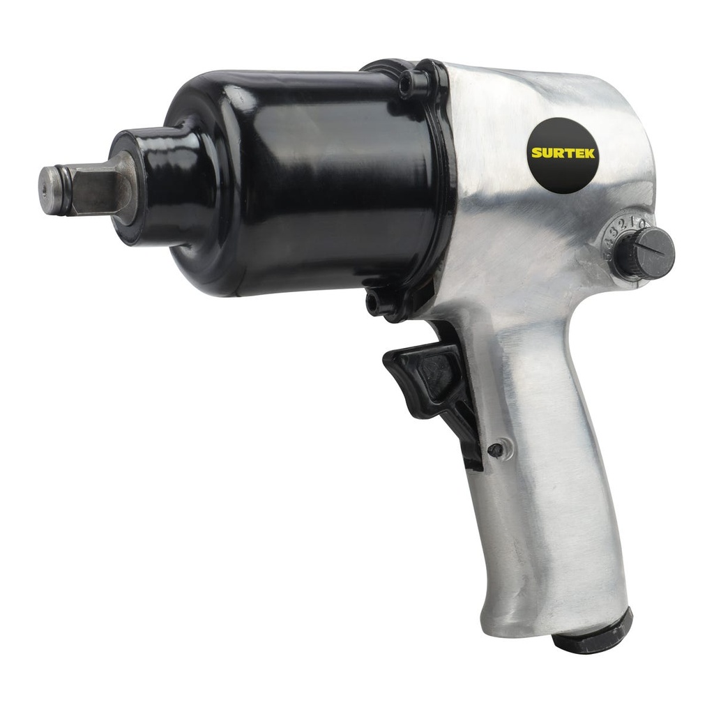 Pistola de impacto neumática cuadro de 1/2" 425 Ft-lb sistema twin hammer Surtek