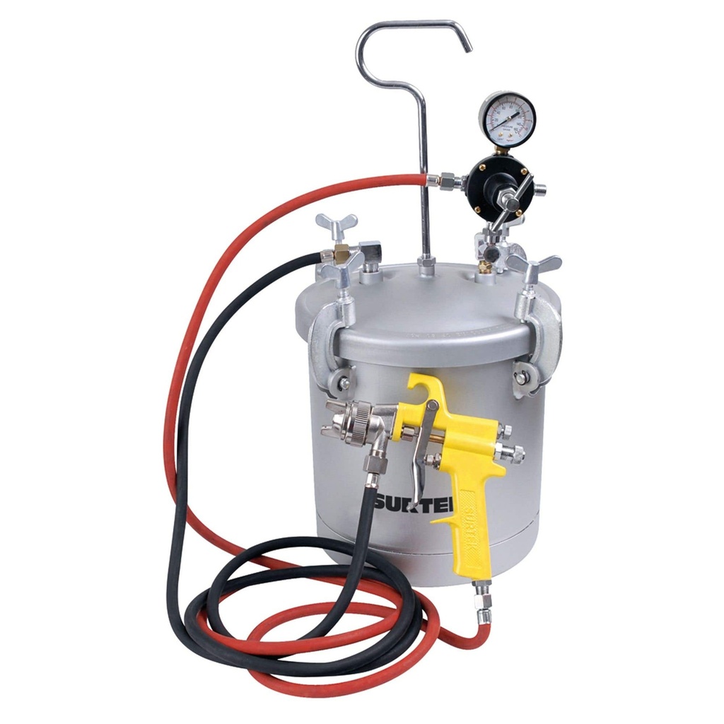 Equipo industrial para pintar, capacidad 10 Lt, 72 PSI Surtek