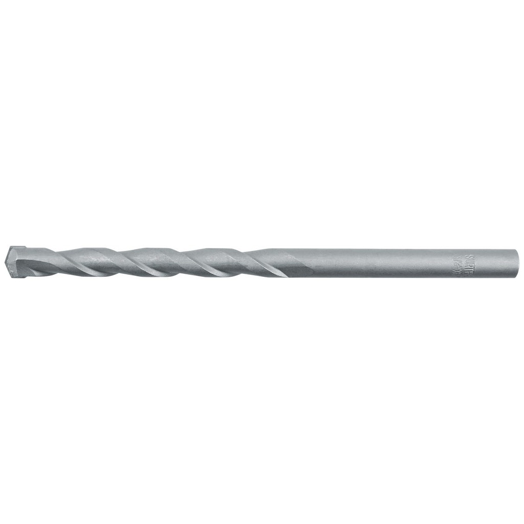 Broca para concreto de acero al carbono zanco recto 3/8" x 6" Surtek