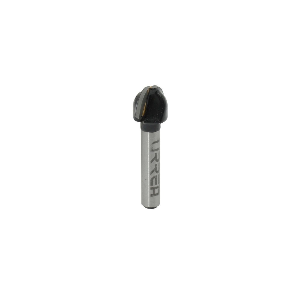 Broca para router de acero de media caña 1/2" zanco de 1/4" Urrea