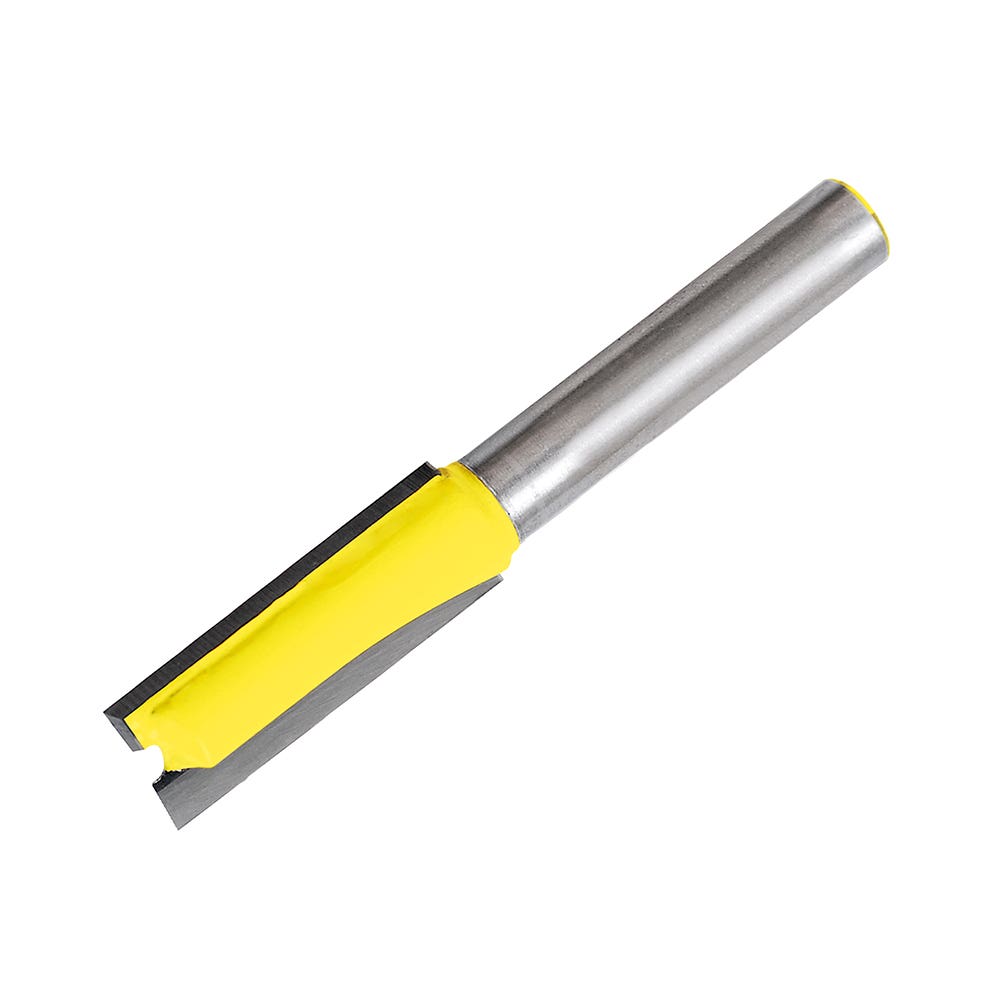 Broca para router de acero recta de 2 filos 1/4" x 3/4" zanco de 1/4" Surtek
