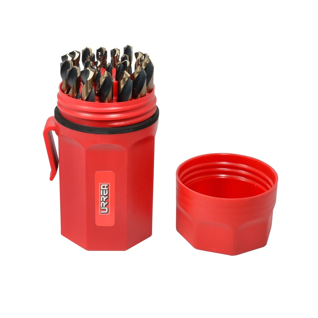 Juego de brocas premium de acero de alta velocidad zanco 3 planos, 29 piezas Urrea