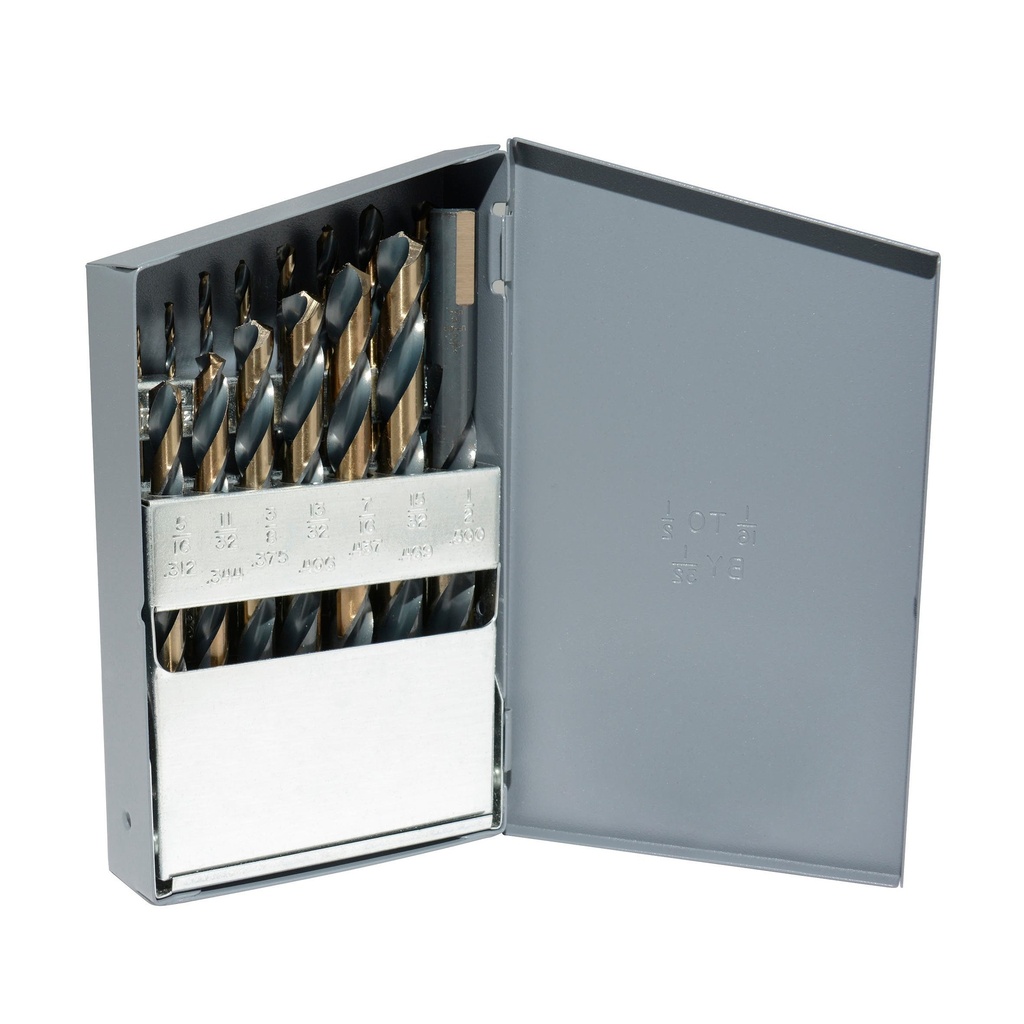 Juego de brocas premium de acero de alta velocidad zanco 3 planos, 15 piezas Urrea