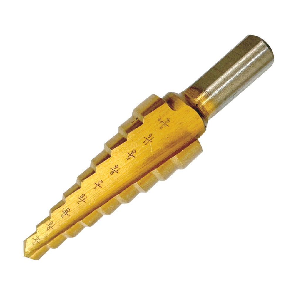 Juego de brocas escalonadas con doble estría de alta velocidad zanco 3 planos, 3 piezas Surtek