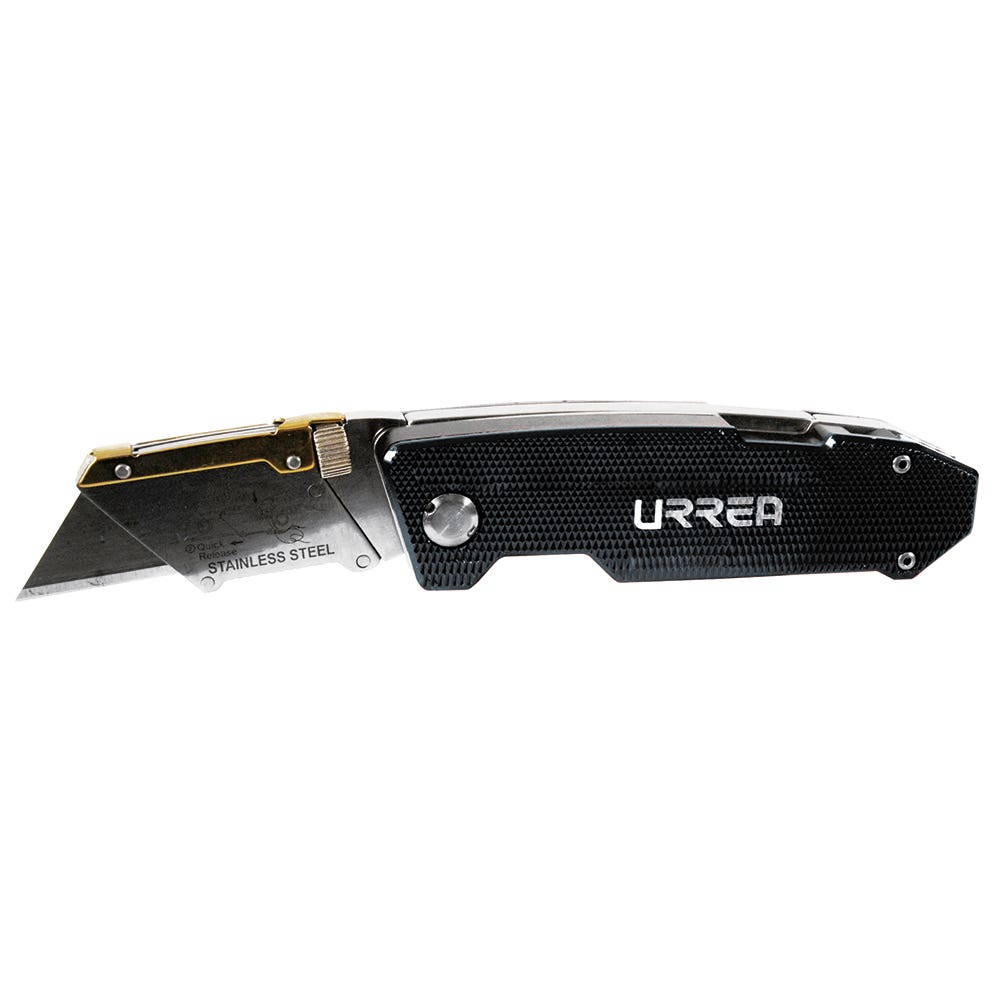 Navaja utilitaria abatible con puntas, 7-1/4" Urrea