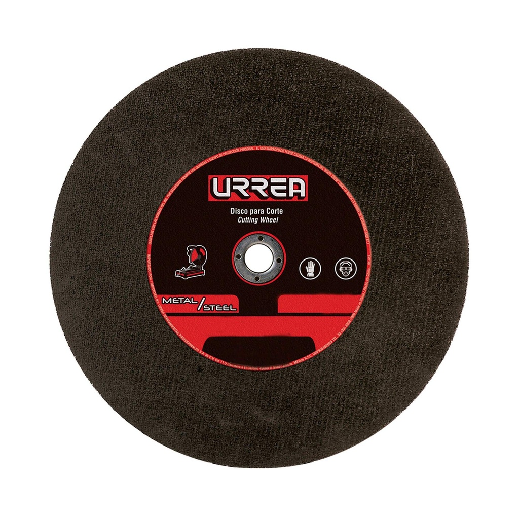 Disco abrasivo tipo 1 para metal, 14" x 1/8" Urrea